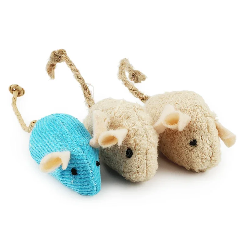 Catnip Interactive Plush Mouse - 5-200 adet Pet oyuncak interaktif oyun