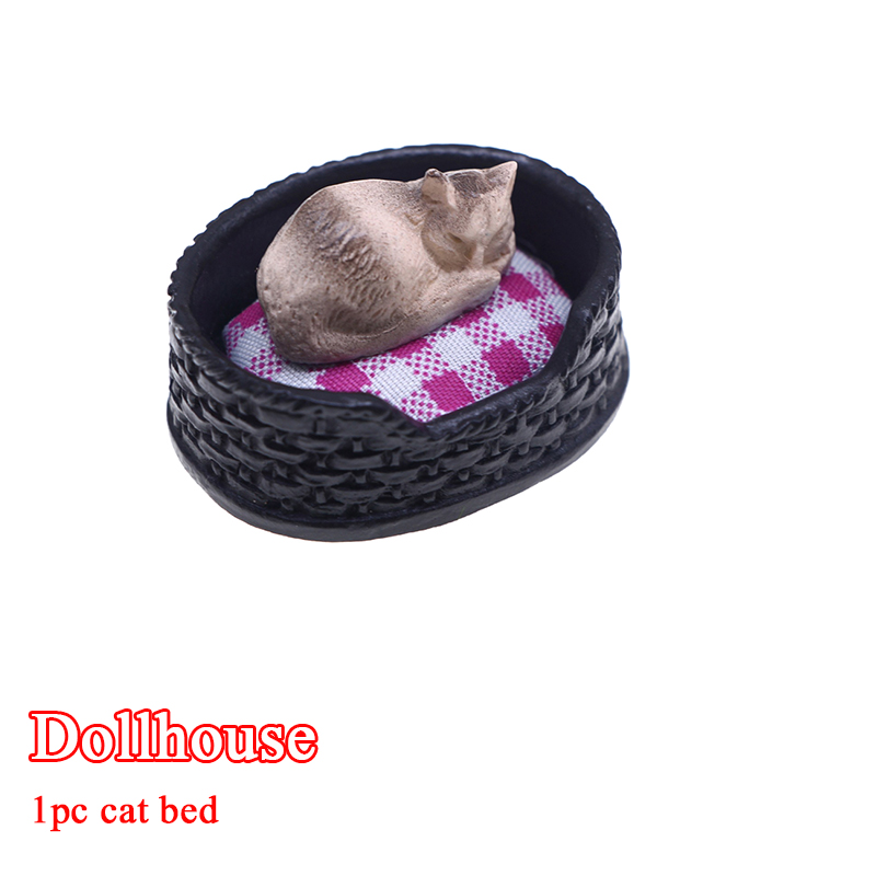 Pet Beds - 1/12 Dollhouse Simülasyon Mini Kedi Yatağı