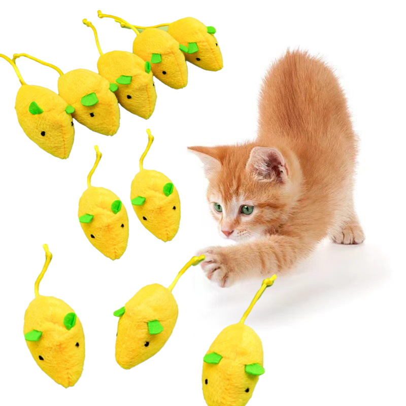 Catnip Interactive Plush Mouse - Kedi Fare Oyuncakları İnteraktif Catnip Evcil
