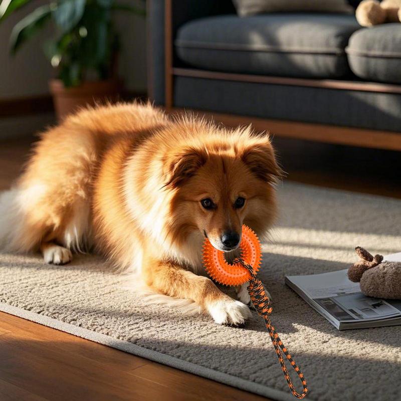Dog Rope Toy Aggressive Chewers - Köpekler için gıcırtılı oyuncaklar çiğneme makineleri