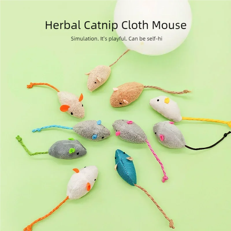 Catnip Interactive Plush Mouse - Evcil Hayvan Oyuncağı Kedi Nanesi Fareleri