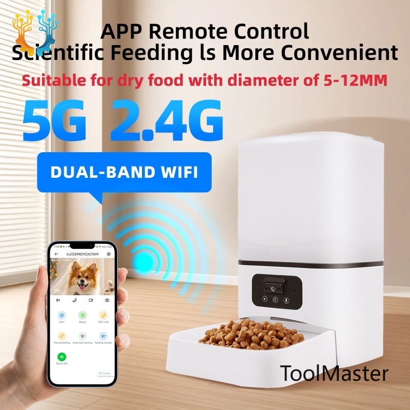 Pet Feeders - 【2026】6L Akıllı Otomatik Kedi Besleyici, Gece