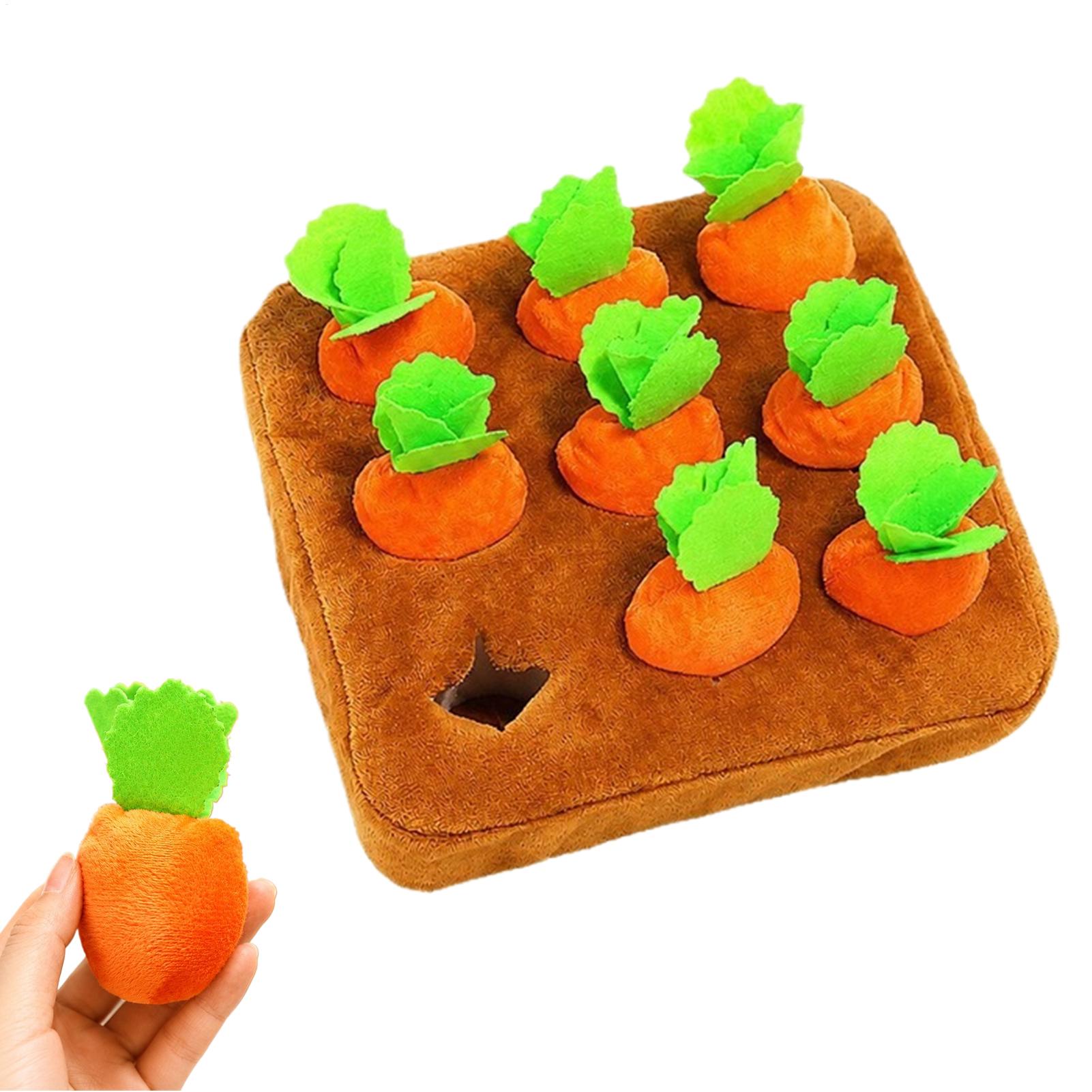 Snuffle Mat For Dogs - Köpekler için havuçlu yavaş besleyici oluklu