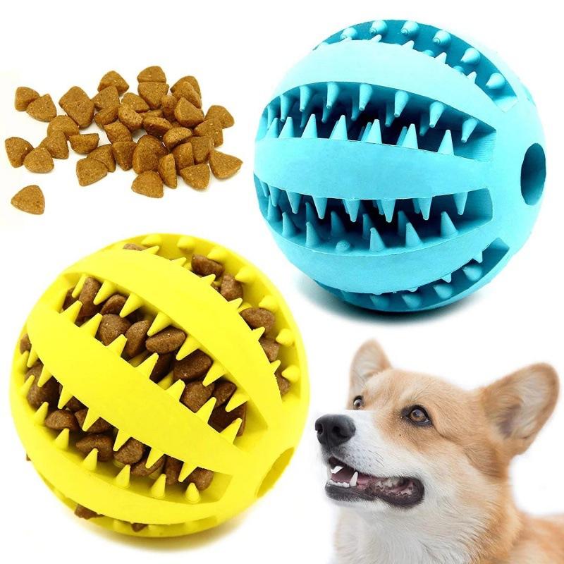 Rubber Treat Dispensing Dog Toy - Etkileşimli Köpek Oyuncak Topu Kauçuk Çiğneme