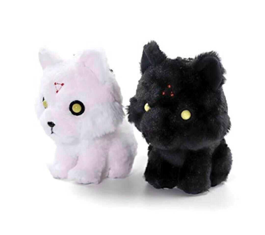 Interactive Squeaky Plush Dog Toy - Yeni Anime Megumi Fushiguro siyah beyaz