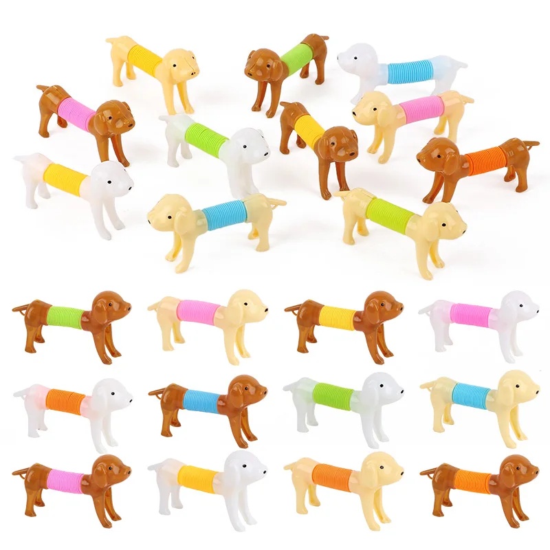Interactive Squeaky Plush Dog Toy - Dayanıklı Renkli Esnek Köpek Oyuncağı 6/12
