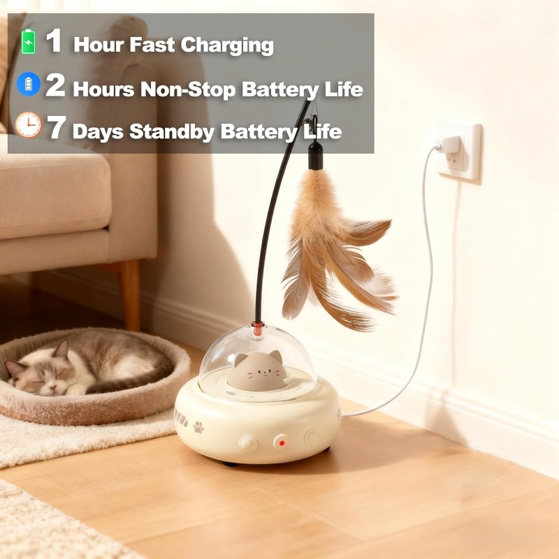 Düşük Gürültülü 2'si 1 Arada Ş - Laser Pointer Cat Toy Automatic incelemesi ve fiyatı
