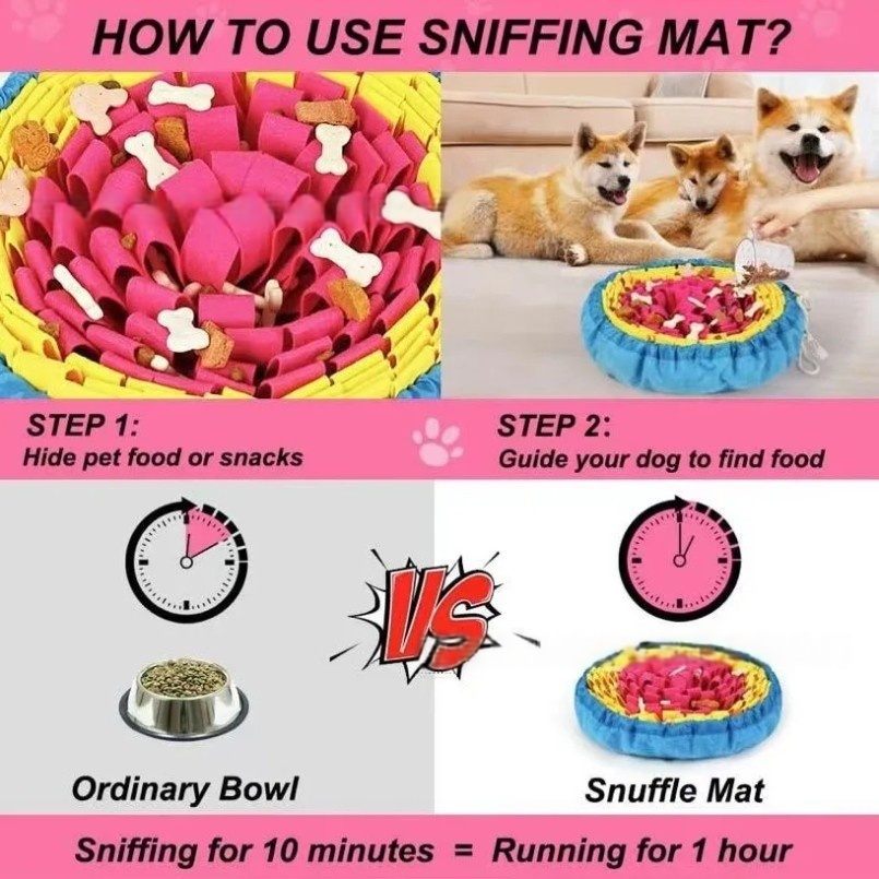 Yeni Pet Koklama Pedi Çiçek şe - Snuffle Mat For Dogs incelemesi ve fiyatı