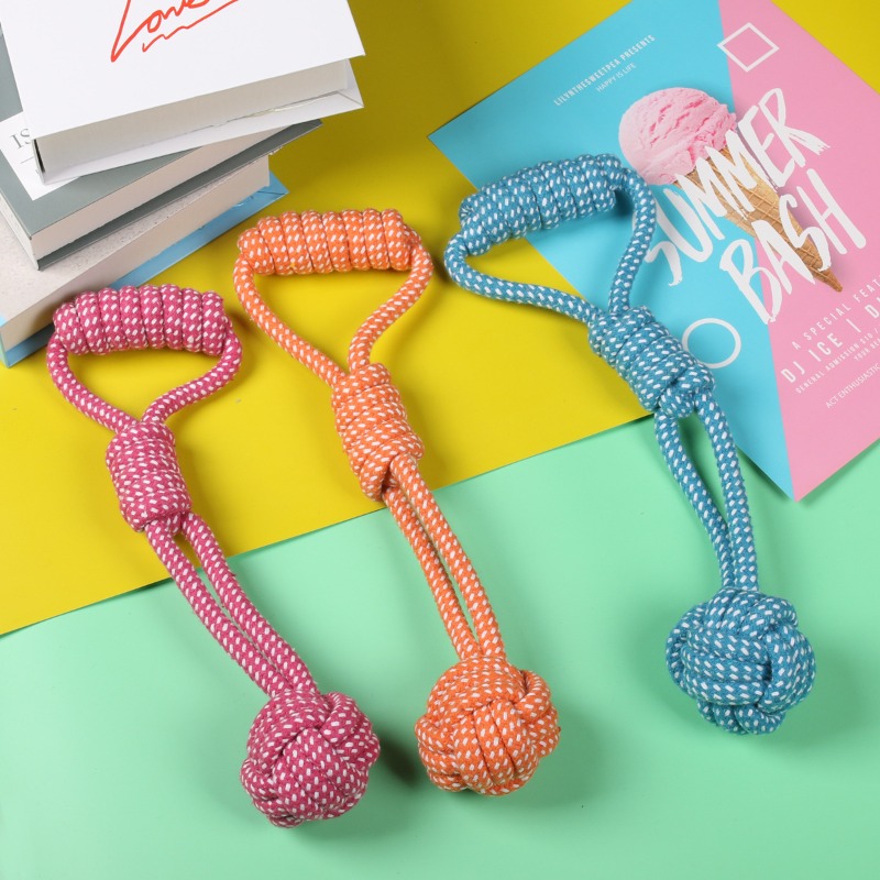 1 Adet Tenis Toplu Düğüm Çiğne - Dog Rope Toy Aggressive Chewers incelemesi ve fiyatı
