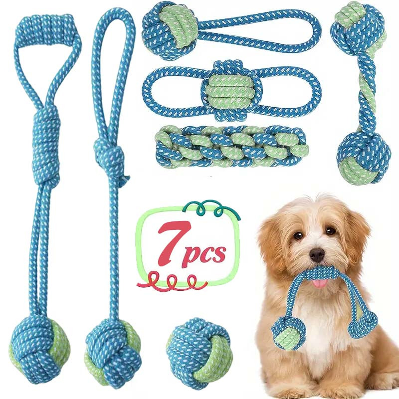 7 adet İnteraktif Düğüm Oyunca - Dog Rope Toy Aggressive Chewers incelemesi ve fiyatı