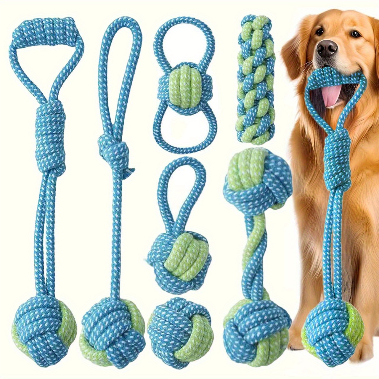 7 adet İnteraktif Düğüm Oyunca - Dog Rope Toy Aggressive Chewers incelemesi ve fiyatı
