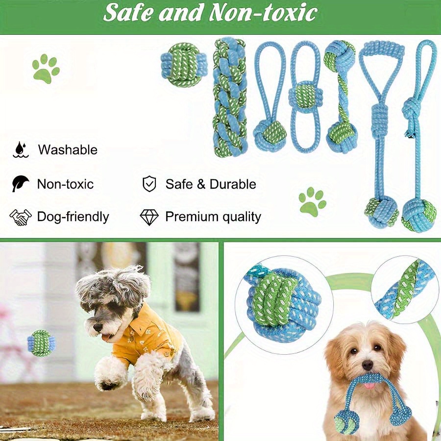 7 adet İnteraktif Düğüm Oyunca - Dog Rope Toy Aggressive Chewers incelemesi ve fiyatı