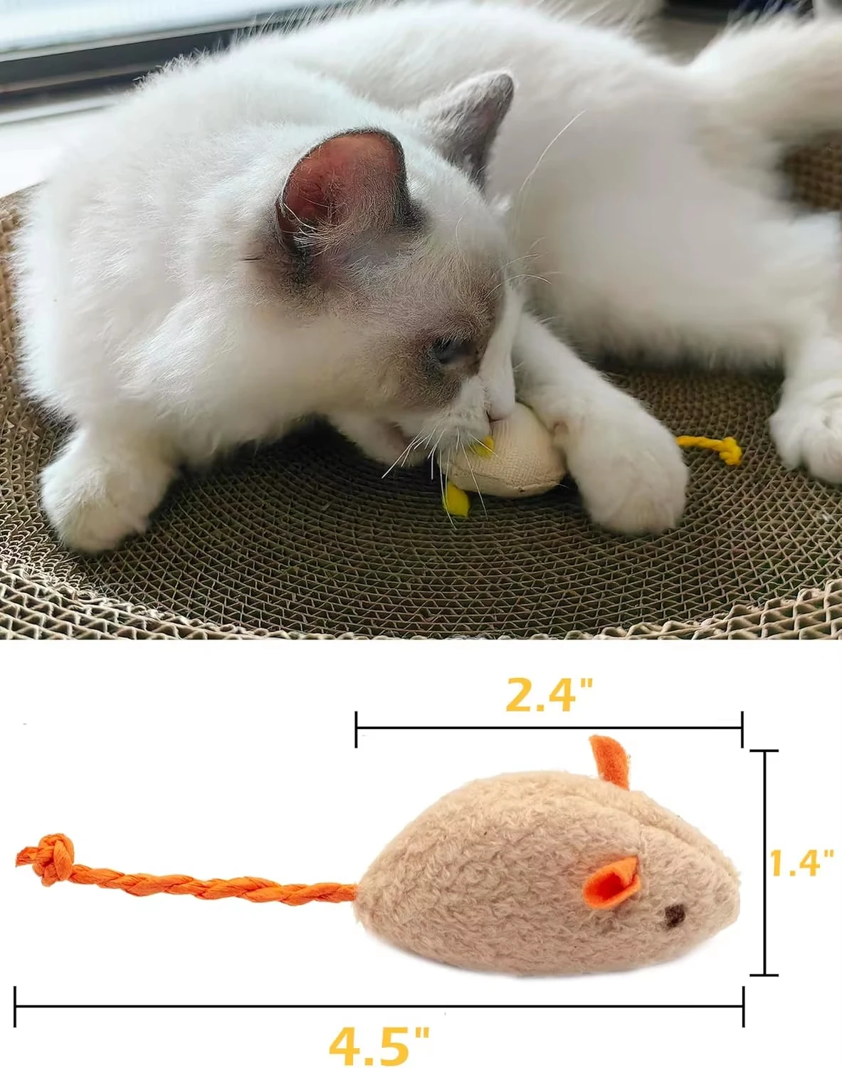 5 adet çıngıraklı kedi fare oy - Catnip Interactive Plush Mouse incelemesi ve fiyatı