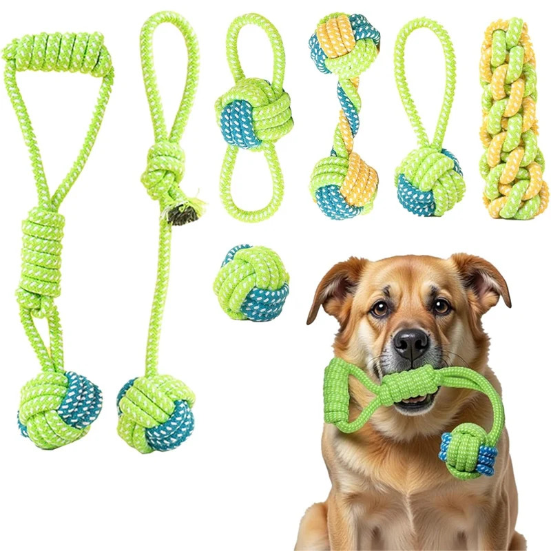 1/7 Paket Ağır Hizmet Tipi Köp - Dog Rope Toy Aggressive Chewers incelemesi ve fiyatı